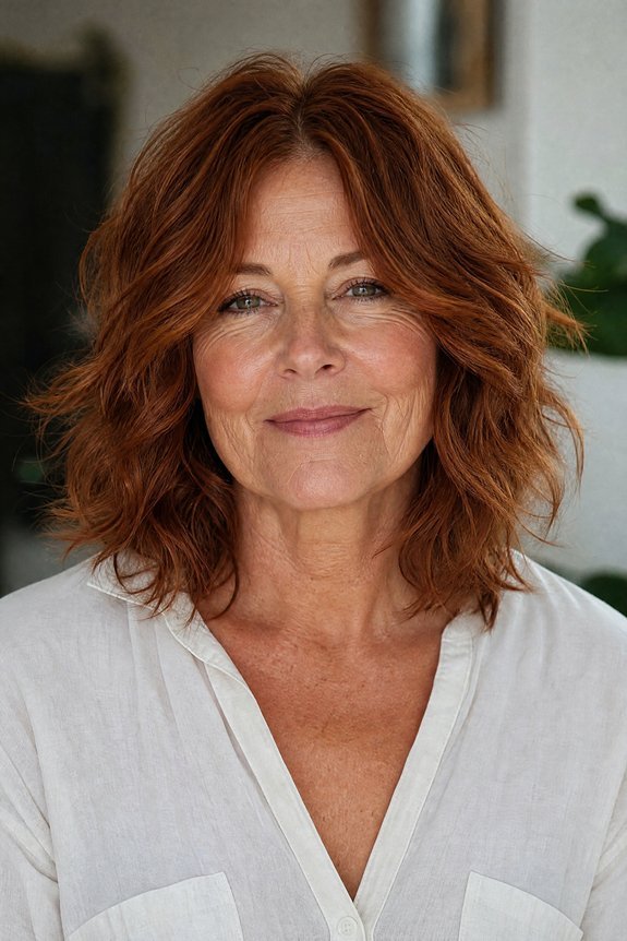 soft textured layered shag