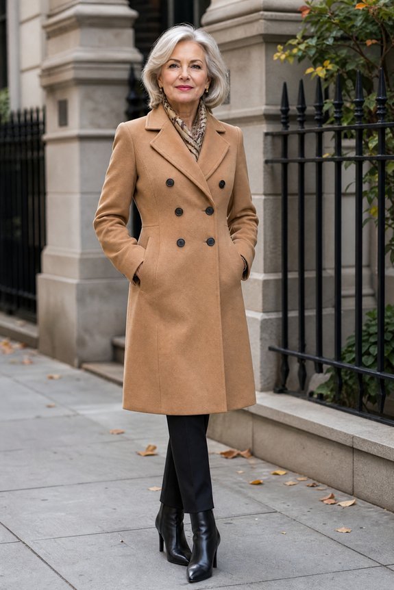 structured tailored wool coat