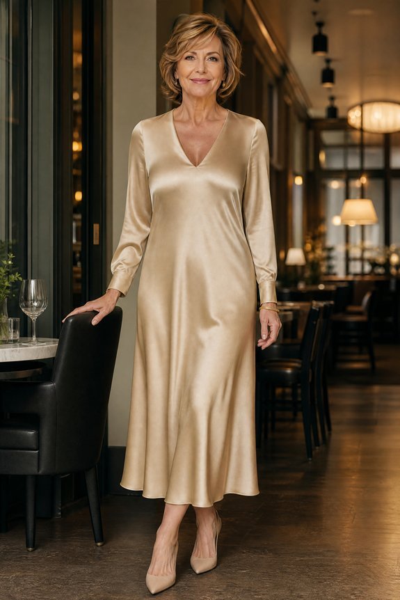 subtle champagne tone metallic elegance