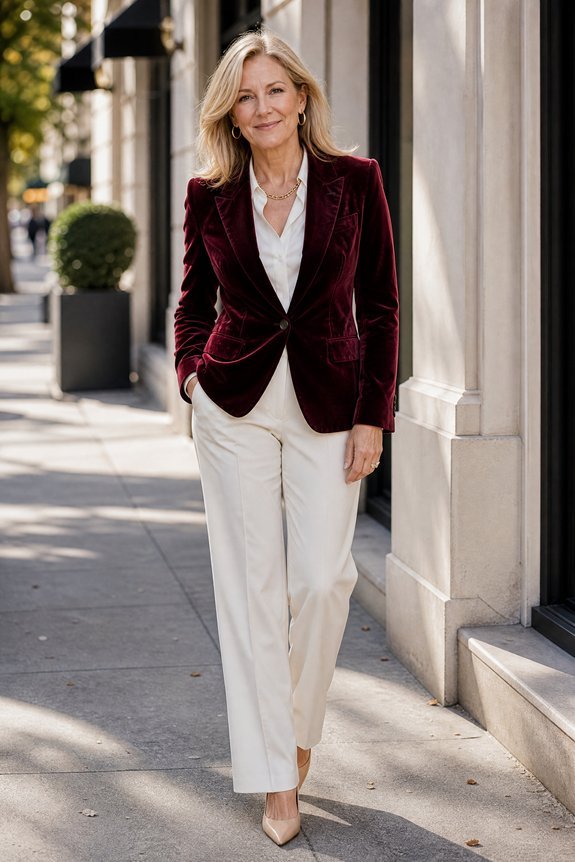 tailored velvet blazer wardrobe anchor