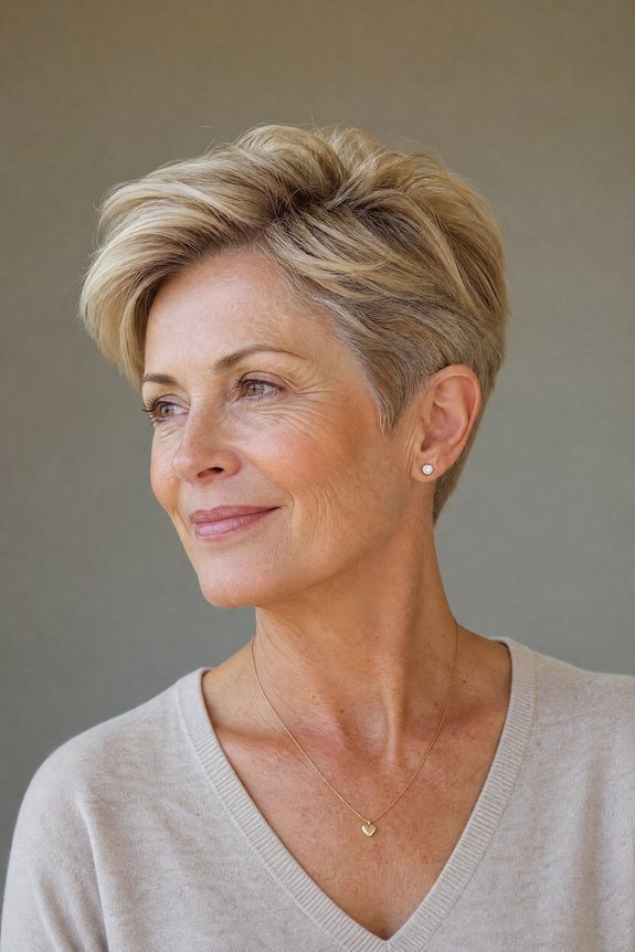 tapered pixie with layers