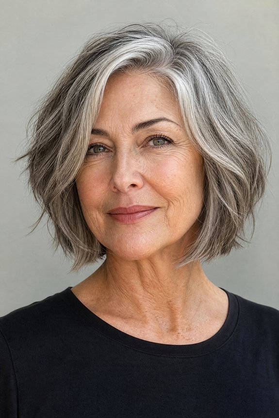 textured volumizing bob for thinning