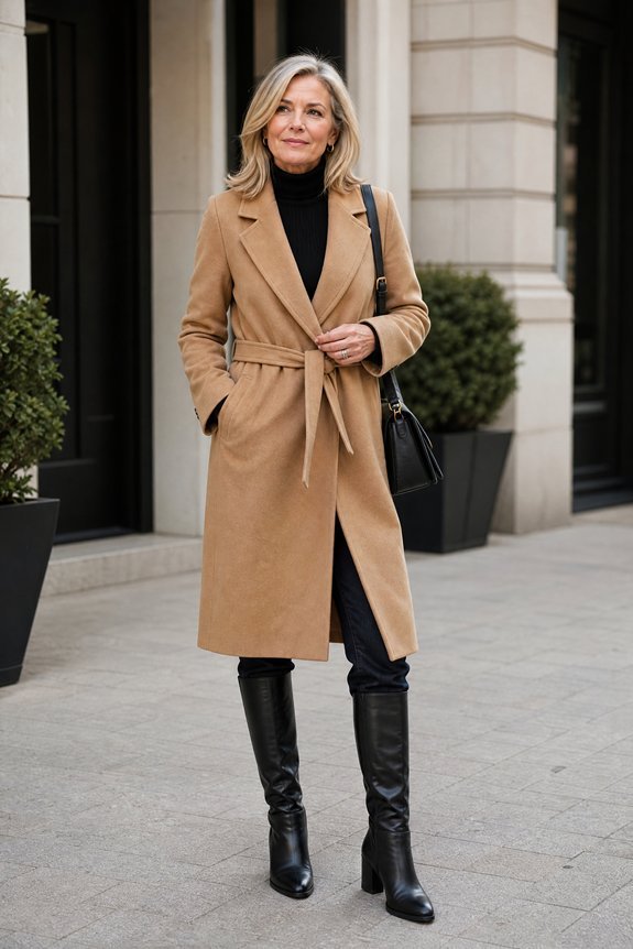timeless polished knee high boots