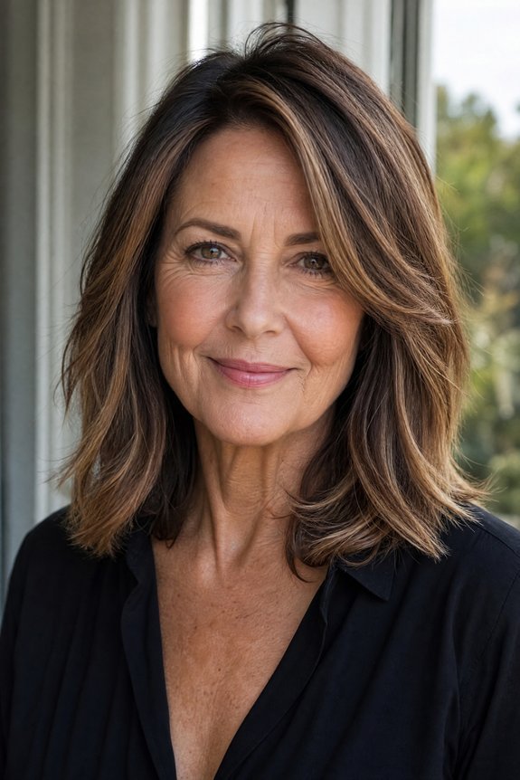 warm balayage creates dimension