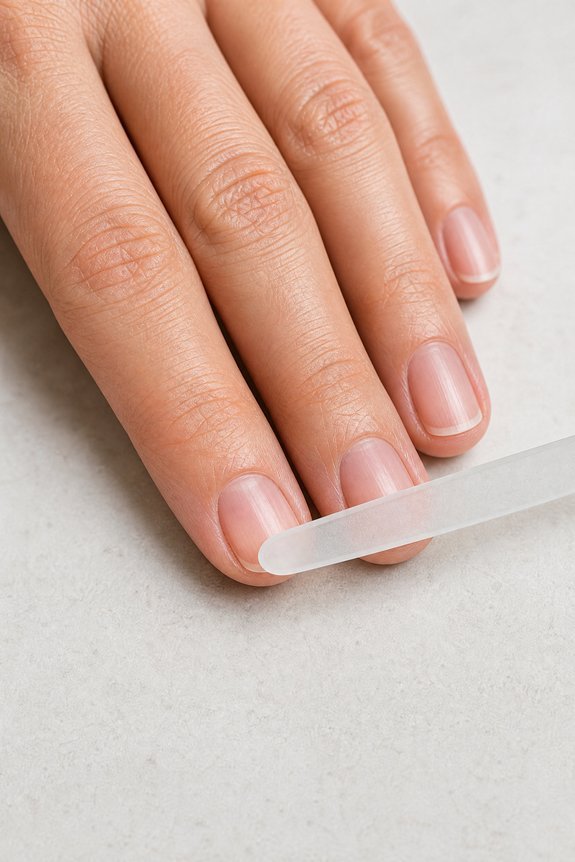 acetone filing buffing breaks