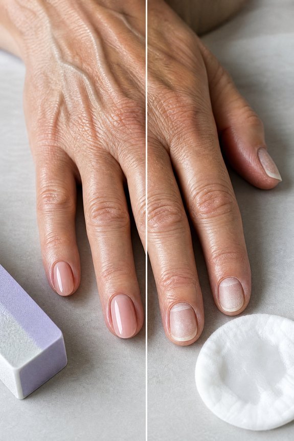 acetone soaking thins aging nails