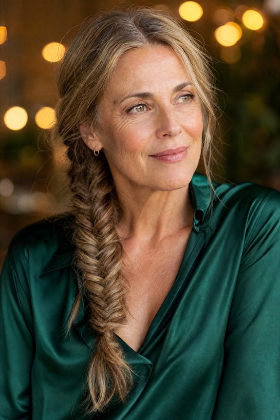 elegant loose fishtail braid