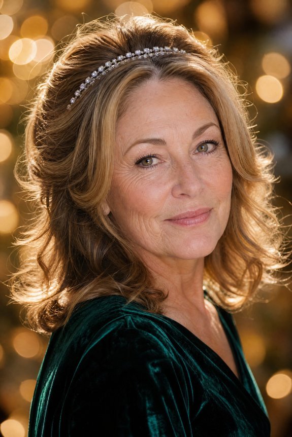 jeweled headband elevates effortless hair