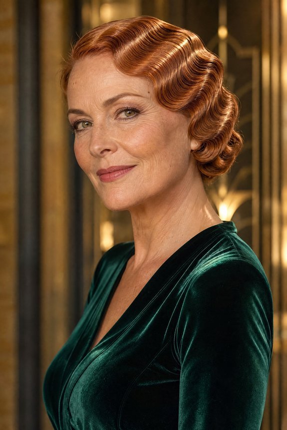 old hollywood finger wave technique