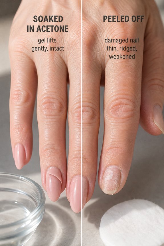 remove gel with care