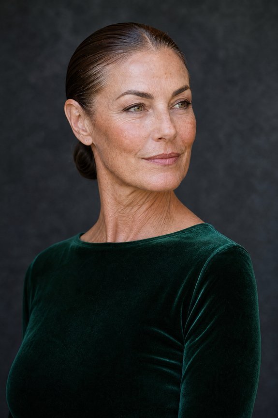 slicked back gelled holiday glamour