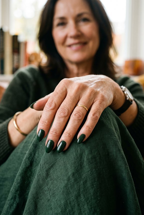 sophisticated deep forest green
