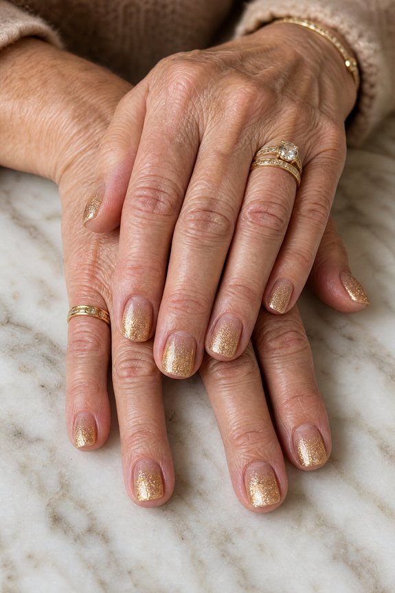 subtle micro glitter sheer sparkle
